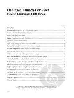 Effective Etudes for Jazz von Mike Carubia 