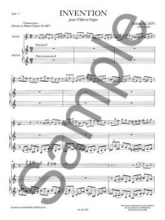 Invention pour Flute et Orgue von Jehan Alain 