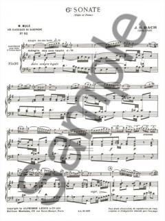 Sonate No. 6 von Johann Sebastian Bach 