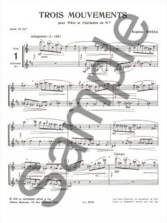 3 Mouvements von Eugene Bozza für Holzbläser Duo im Alle Noten Shop kaufen