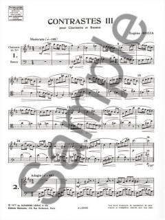 Contrastes 3 von Eugene Bozza für Holzbläser Duo im Alle Noten Shop kaufen
