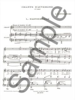 Chants D Auvergne von Joseph Canteloube 