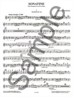 Sonatine von Jacques Castérède für Trompete in C oder B und Klavier im Alle Noten Shop kaufen