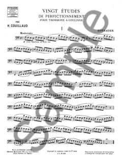20 Etudes de Perfectionnement von Henri Couillaud 