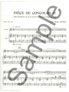 Piece De Concours 2 von Jean-Michel Defaye für Trompete in C oder B und Klavier im Alle Noten Shop kaufen