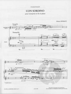 Con Sordino pour Trompette et Piano von Edison Denisov im Alle Noten Shop kaufen