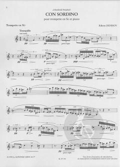 Con Sordino pour Trompette et Piano von Edison Denisov im Alle Noten Shop kaufen