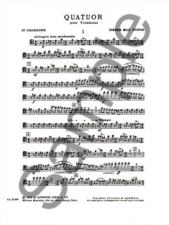 Quatuor 4 Trombones von Pierre Max Dubois 