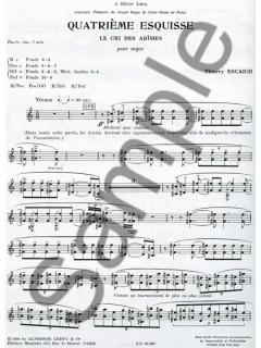 Esquisse No. 4 von Thierry Escaich 