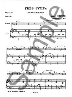 Tres Sympa von Marcel Galiegue für Posaune und Klavier im Alle Noten Shop kaufen