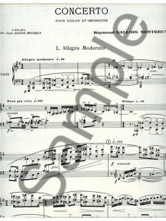 Concerto von Raymond Gallois-Montbrun für Violine und Klavier im Alle Noten Shop kaufen