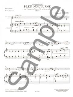 Bleu Nocturne von Armando Ghidoni für Trompete und Klavier im Alle Noten Shop kaufen