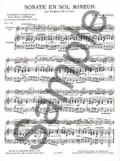 Sonate en Sol Mineur von Georg Friedrich Händel 