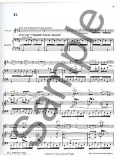 Histoires No. 2 Le Petit Ane Blanc Violon et Piano von Jacques Ibert 