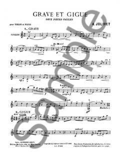 Grave et Gigue von André Jolivet für Violine und Klavier im Alle Noten Shop kaufen