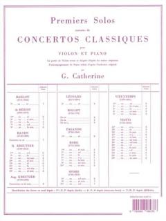 Premiers Solos Concertos - Classiques: No. 19 von Conradin Kreutzer für Violine und Klavier im Alle Noten Shop kaufen