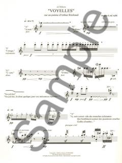Voyelles, sur un Poeme d'Arthur Rimbaud pour Flute Seule von Sophie Lacaze 
