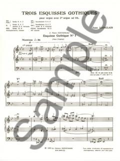 3 Esquisses Gothiques von Jean Langlais 