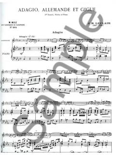 Sonate No. 1 (Violon): Adagio Allemande Gigue von Jean-Marie LeClair 