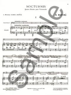 Nocturnes: Etudes von Bohuslav Martinu 