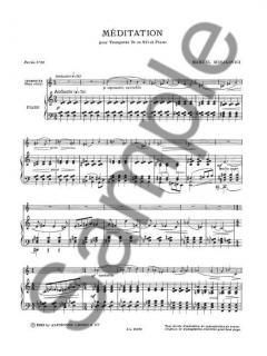 Meditation von Marcel Mihalovici für Trompete und Klavier im Alle Noten Shop kaufen