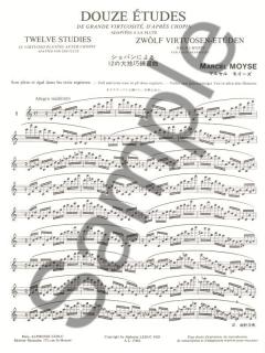 12 Etudes de Grande Virtuosite von Marcel Moyse 