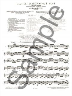 18 Exercices ou Etudes de Berbiguier von Marcel Moyse 