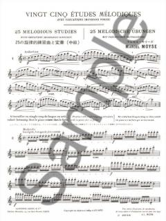 25 Etudes Melodiques avec Variations 