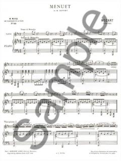 Menuet de Duport von Wolfgang Amadeus Mozart 