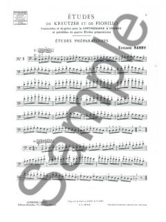 Etudes De Kreutzer et De Fiorillo Contrebasse von Edouard Nanny 