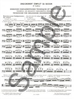 Enseignement Complet Du Basson Vol. 3 (Fernand Oubradous) 