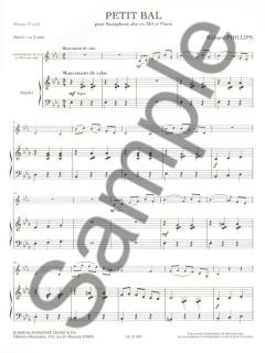 Petti Bal (Cycle 2) (2') Pour Saxophone Alto et Piano von Robert Phillips 