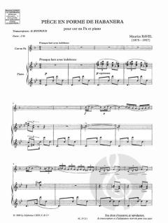 Pieces En Forme de Habanera pour Cor En Fa von Maurice Ravel für Horn und Klavier