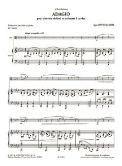 Adagio pour Alto (Ou Violon) et Orchestre von Igor Raykhelson 