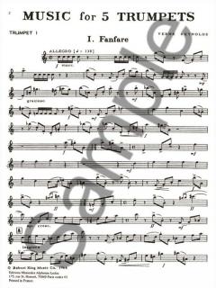 Music for 5 Trumpets von Verne Reynolds im Alle Noten Shop kaufen