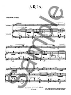 Aria von Albert Roussel für Oboe und Klavier im Alle Noten Shop kaufen