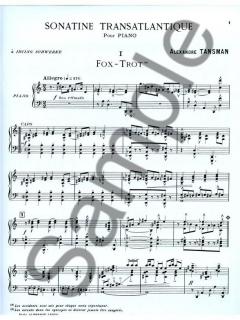 Sonatine Transatlantique pour Piano 2 Mains von Alexandre Tansman 