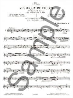 24 Etudes Melodiques et Techniques von Louis Julien Vannetelbosch für Trompete / Kornett im Alle Noten Shop kaufen