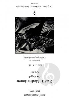 12 Meditationen 2 von Joseph Gabriel Rheinberger 