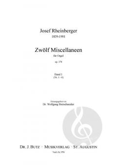 12 Miscellaneen 1 von Joseph Gabriel Rheinberger 