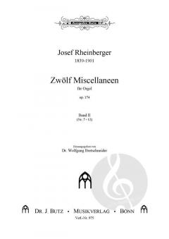 12 Miscellaneen 2 von Joseph Gabriel Rheinberger 