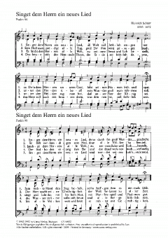 Der Herr sprach; Singet dem Herrn (Heinrich Schütz) 
