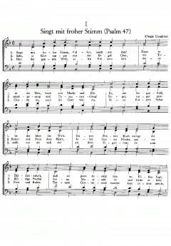 Sieben Chorsätze von Kurig, Goudimel und Schütz 