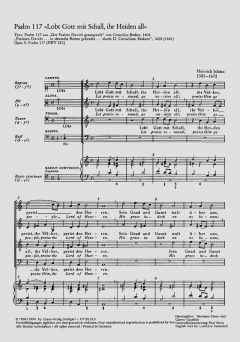 Schütz: Alles, was Odem hat + Psalm 117 