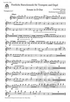 Musik für Orgel und Instrumente 9: Festliche Barockmusik für Trompete und Orgel im Alle Noten Shop kaufen