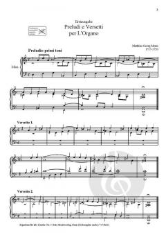 Präludien und Versetten in acht Tönen von Georg Matthias Monn 