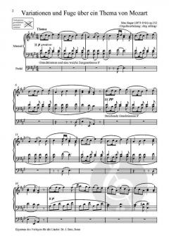 Variationen und Fuge über ein Thema von Mozart von Max Reger 