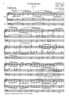 Zwei leichte Orgelzyklen von Gustav Adolf Merkel im Alle Noten Shop kaufen