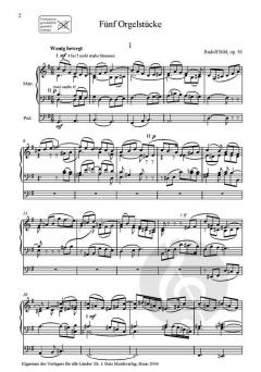 Orgelwerke Band 5 von Rudolf Bibl im Alle Noten Shop kaufen
