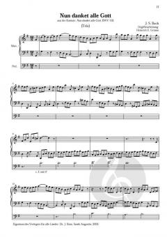 Acht Choralvorspiele aus dem Kantatenwerk von Johann Sebastian Bach für Orgel allein oder Soloinstrument und Tasteninstrument Heft 17 im Alle Noten Shop kaufen